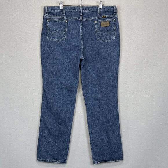Wrangler Jeans Mens 40x32 Blue George Straight Cowboy Cut Slim Fit Denim 936GSHD